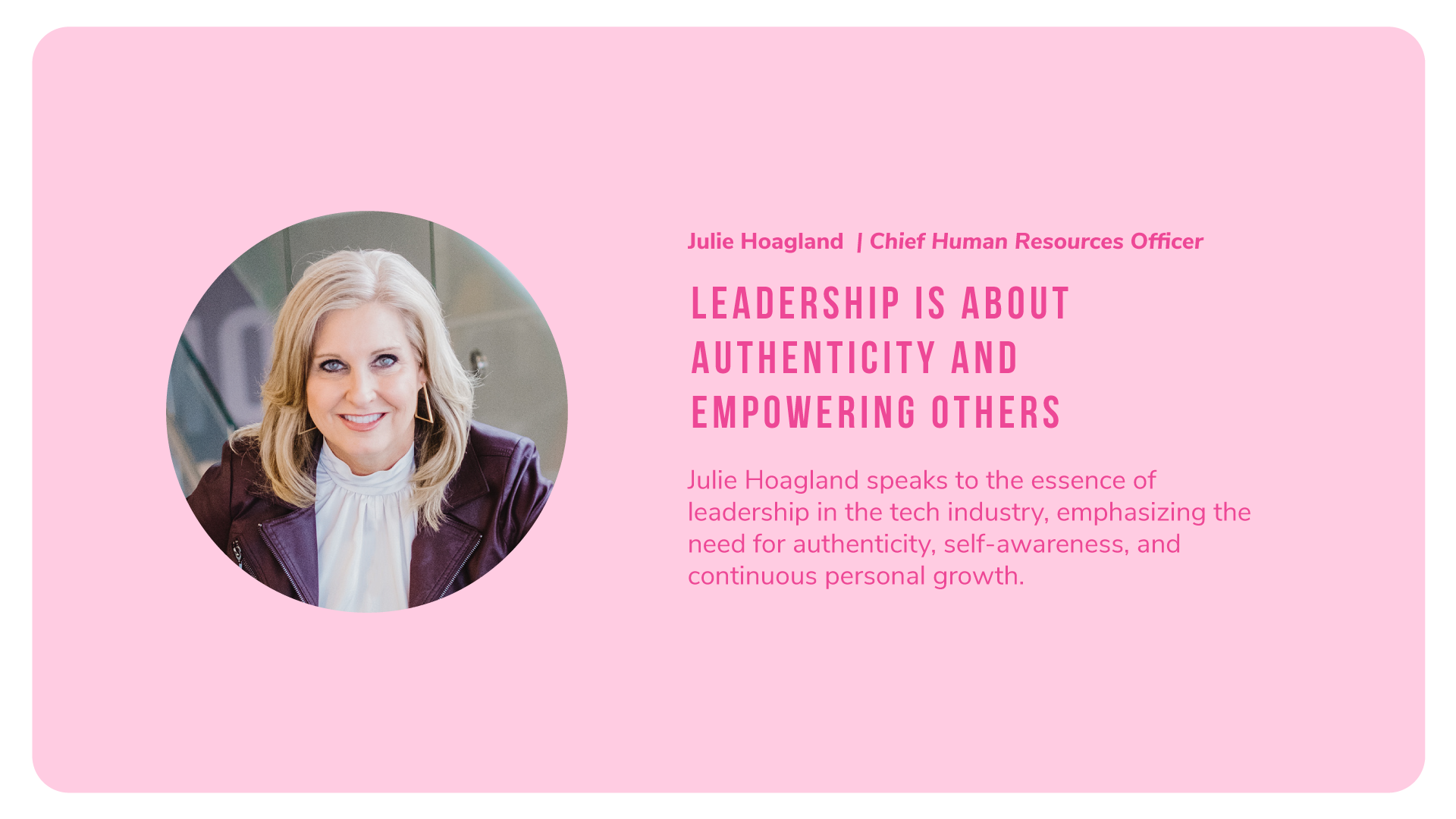 Julie Hoagland of Alkami says: Leadership is about authenticity and empowering others