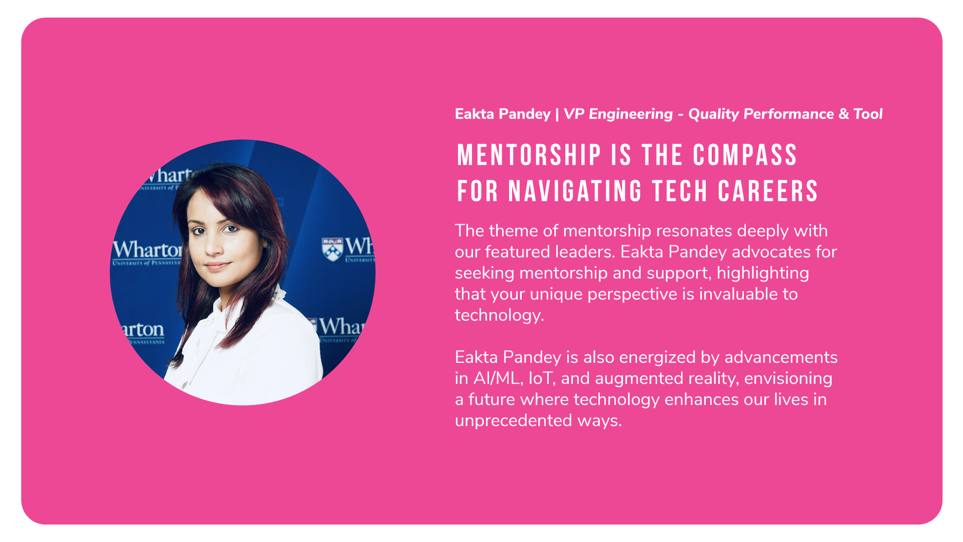 Eakta Pandey of Alkami says: Mentorship is the compass for navigating tech careers