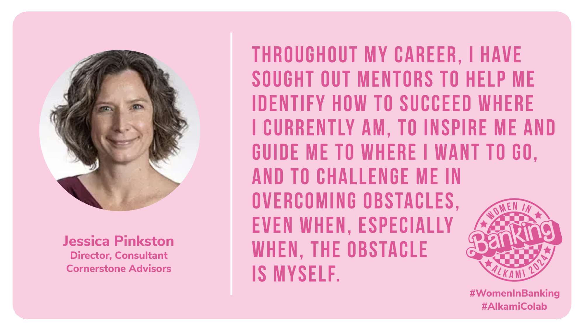 Jessica Pinkston | Director, Consultant | Cornerstone Advisors 