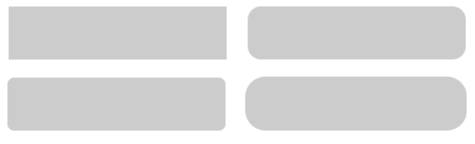 Select the shape of your digital banking platform elements to achieve the desired look and feel