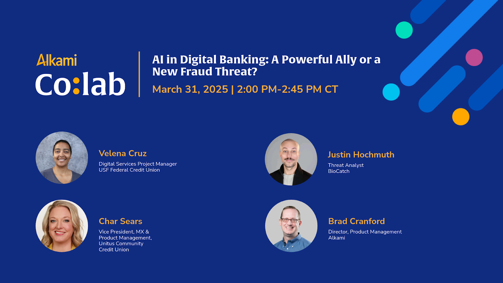 Explore the dual role of artificial intelligence in combating and potentially creating vulnerabilities in fraud prevention for consumer and business accounts at Alkami Co:lab. 