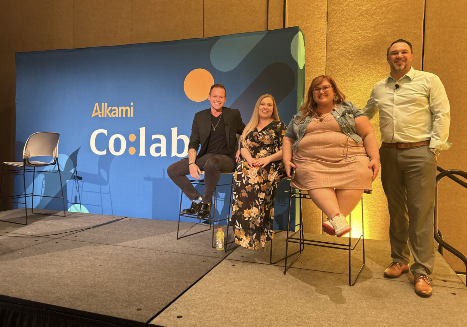 Client panel featuring financial institution leaders discussing their experiences and use cases using the software development kit within the Alkami digital banking platform