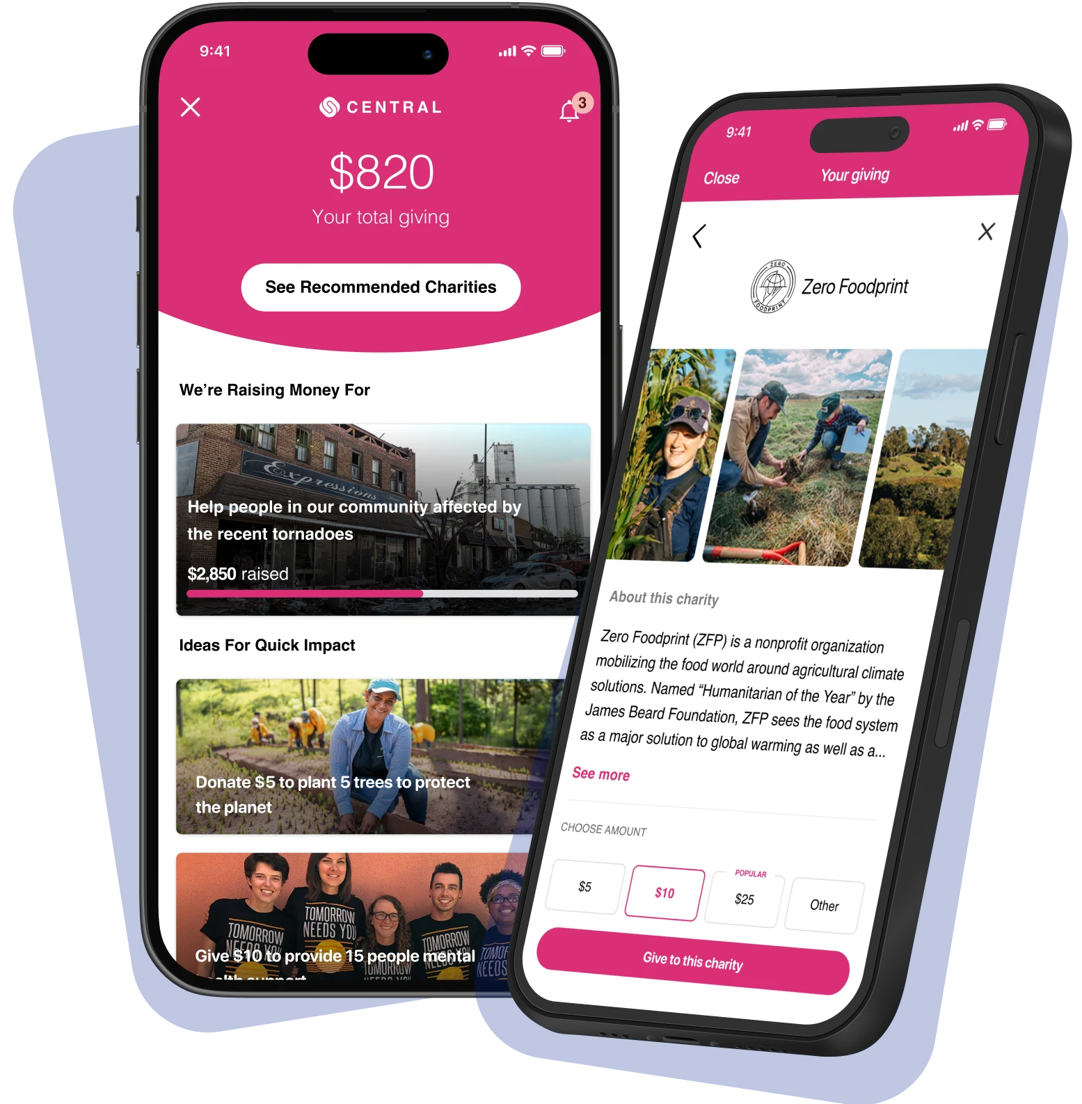  The Spiral Giving Center hub allows you to choose from over 1.5 million charities and easily donate a value of your choice. 