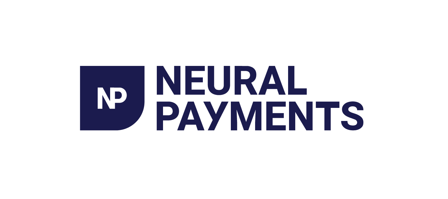 Neural Payments logo: NP monogram in a navy rounded square, with the text 'NEURAL PAYMENTS' in bold navy letters to the right.