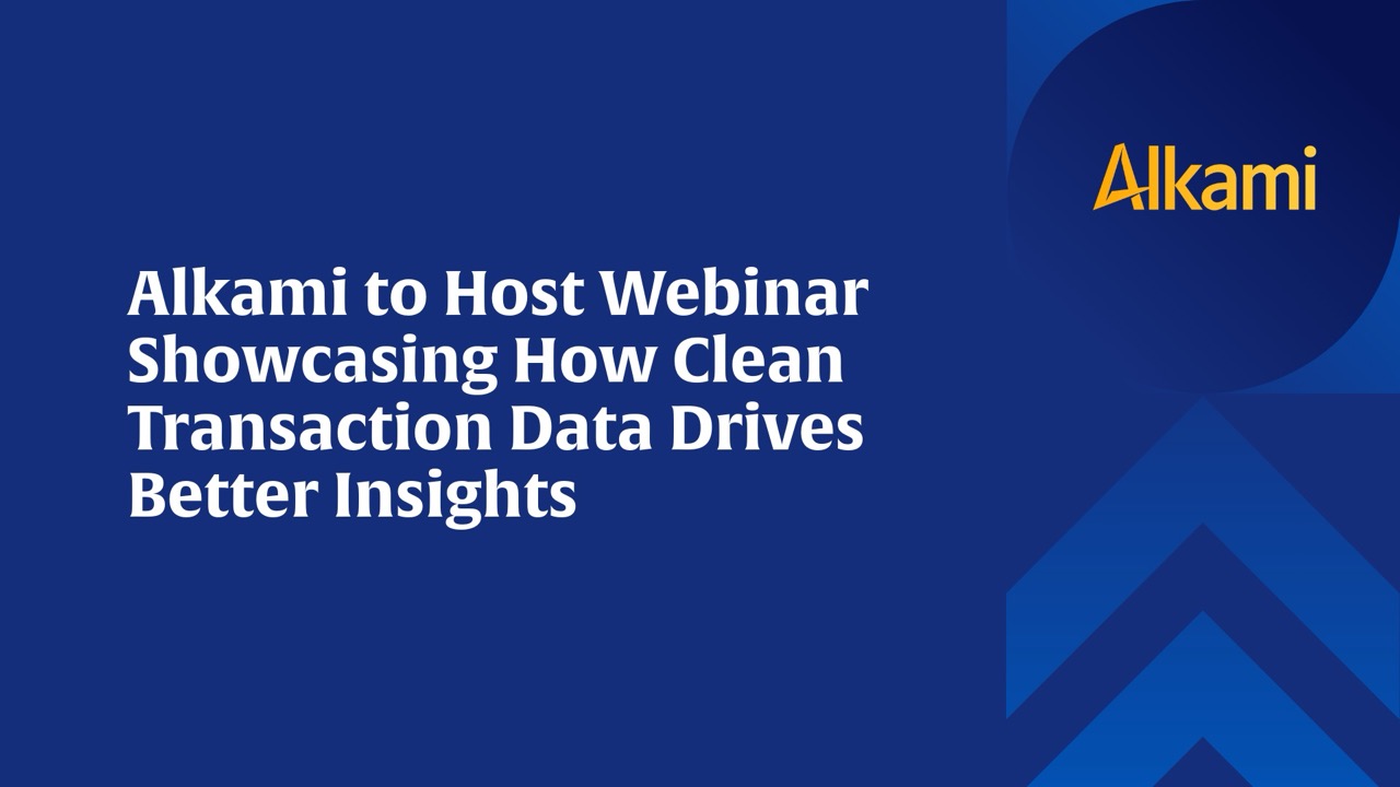 Alkami to Host Webinar Showcasing How Clean Transaction Data Drives Better Insights