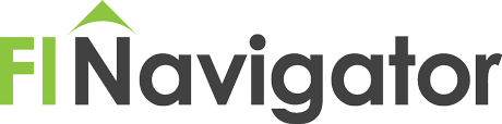 FINavigator logo—green and gray wordmark with a green triangle accent above the text
