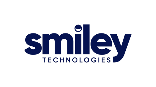 Smiley Technologies logo in blue with the 'smiley' wordmark and a smaller 'TECHNOLOGIES' subtitle beneath.