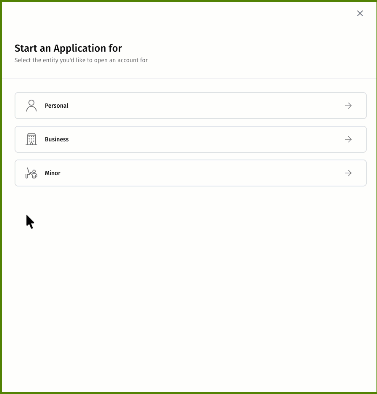 Joint owner onboarding interface within the Alkami Digital Banking Platform showing the multi-applicant setup screen.
